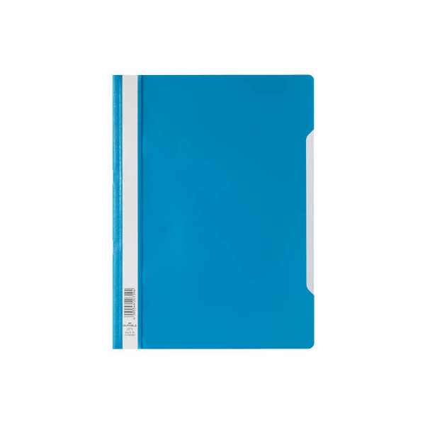 50 Stück Durable Schnellhefter Serie 2573 979257306, A4, hellblau, Kunststoff, 80g, Vorderdeckel transparent 4005546935287 Durable