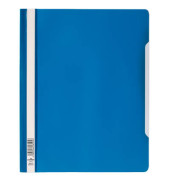 Schnellhefter 257006, A4+, blau, Polyvinylchlorid (PVC), Vorderdeckel transparent