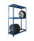 Reifenregal 130,0 x 50,0 x 180,0 cm blau 1 Fachboden