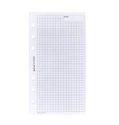 Ersatzeinlage für Planer kariert A6 50 Blatt Ersatzeinlage für Planer kariert A6 50 Blatt