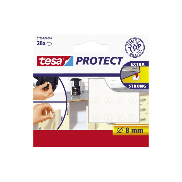 4042448885067 - Klebepads 57898-00000-01 Protect Lärm- Rutschstopper 28 Stück 8mm Ø wiederablösbar 4042448885067 28 Stück