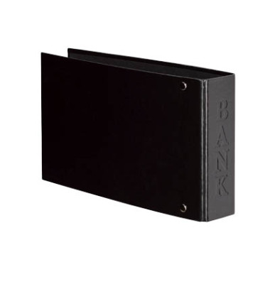 Bankordner VELOCOLOR® Classic 4169280, 1/3 A4 45mm schmal Karton vollfarbig schwarz