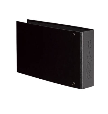 Bankordner VELOCOLOR Classic 4169280, 1/3 A4 45mm schmal Karton vollfarbig schwarz