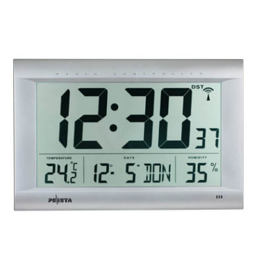E:Peweta Funk-Digitaluhr Wanduhr