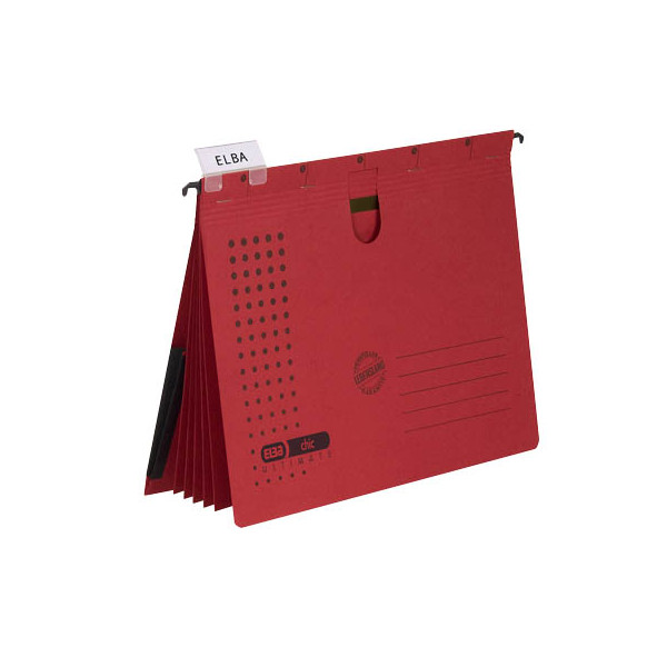 3362940001866 - ELBA Personalhefter chic ULTIMATE Karton rot DIN A4 5x kaufmännische Heftung 5 St