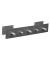 Wandgarderobe 52134, Metall, mit 5 Haken, silber, 1 Stück