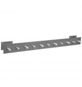 Wandgarderobe 50124, Metall, mit 11 Haken, silber, 1 St&uuml;ck