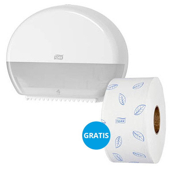 7322540356120 - Starterpack 955000 Toilettenpapierspender Mini-Jumbo weiß + Mini-Jumbo Rolle 7322540356120 955000 7322540356120 - Starterpack 955000 Toilettenpapierspender Mini-Jumbo weiß + Mini-Jumbo Rolle 7322540356120 955000