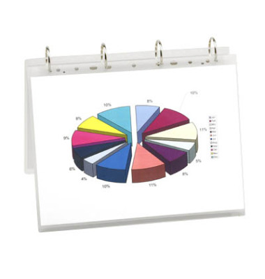 Laminierfolien LMGA4-125L, A4, 216x303mm, 125mic x2, glänzend, mit Abheftlochung