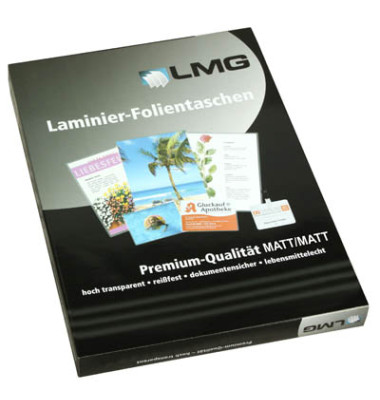 Laminierfolien LMGA4-125M, A4, 216x303mm, 125mic x2, matt