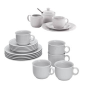 Kaffee-Geschirr-Set Thüringen weiß - Seltmann Bürobedarf 20-teilig Compact Porzellan Weiden