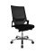 Bürostuhl Autosyncron-1-Alu, schwarz / silber, bis 110kg