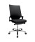 Bürostuhl Autosyncron-2-Alu, schwarz / silber, bis 110kg