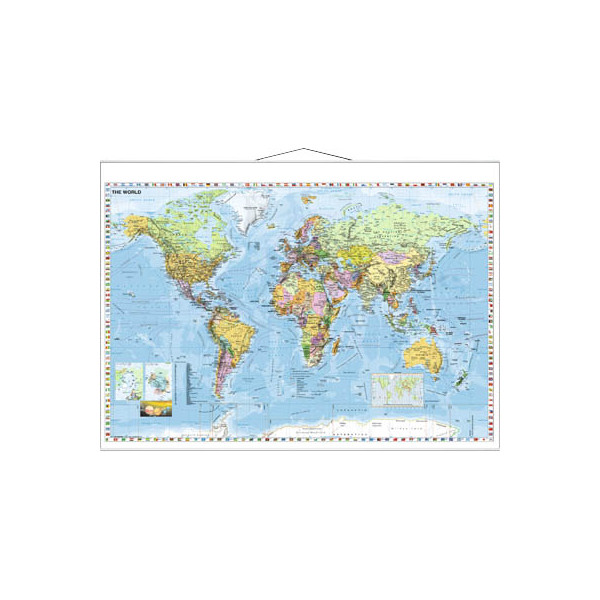 4016946186353 - Landkarte Welt 133000000 137x97cm 4016946186353 Franken