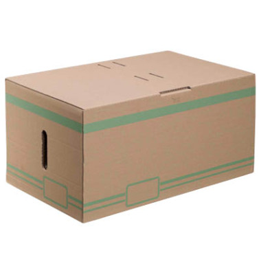 Archivcontainer braun für 6 Archivboxen mit 8cm Rücken