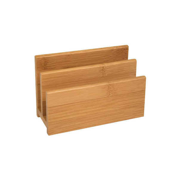 4003801795492 - Briefständer Bambus 61307 braun Holz 2 Fächer 4003801795492 WEDO