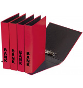 Bankordner Basic Colours 40851-03, A4 50mm schmal Kunststoff vollfarbig rot