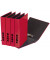 Bankordner Basic Colours 40851-03, A4 50mm schmal Kunststoff vollfarbig rot