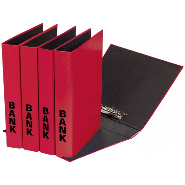 10 Stück Pagna Bankordner Basic Colours 40851-03, A4 50mm schmal Kunststoff vollfarbig rot 4009212003492 Pagna