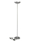 Halogen-Stehlampe MAULsky 8254095, silber, mit zerlegt, dimmbar