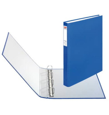 Ringbuch maX.file protect 5304043, A4 4 Ringe 25mm Ring-Ø PP-kaschiert blau