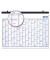 Plakatkalender 20000, 16 Monate / 1 Seite, 29,7x21cm (A4 quer), 2025