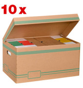 Archivcontainer 278462, braun, innen 52,3x26x34,5cm, Karton