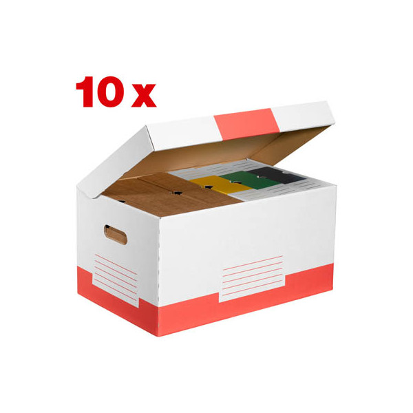 4250277512102 - Archivcontainer Container-KlappdBox rot 10St für individuelle Aufbewahrung 548 x 364 x 268 cm 4250277512102 - Archivcontainer Container-KlappdBox rot 10St für individuelle Aufbewahrung 548 x 364 x 268 cm