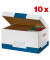 Archivcontainer 278460, weiß/blau, innen 52,3x26x34,5cm, Karton