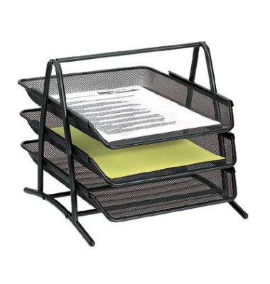 Briefablageset Meshline 17731 A4 / C4 anthrazit 3 Körbe