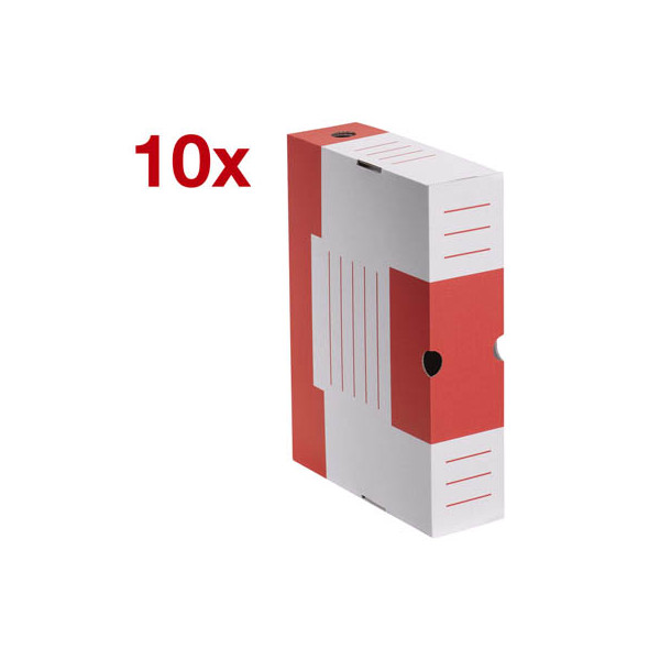 4250277512034 - Archivbox 278434 A4 weiß rot innen 325x245x77cm stabile Wellpappe 4250277512034 10 Stück 4250277512034 - Archivbox 278434 A4 weiß rot innen 325x245x77cm stabile Wellpappe 4250277512034 10 Stück