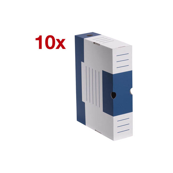4250277512041 - Archivbox 278435 A4 weiß blau innen 325x245x77cm stabile Wellpappe 4250277512041 10 Stück 4250277512041 - Archivbox 278435 A4 weiß blau innen 325x245x77cm stabile Wellpappe 4250277512041 10 Stück