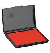 Stempelkissen 9051R Größe 1 rot getränkt 9x5cm im Kunststoffgehäuse