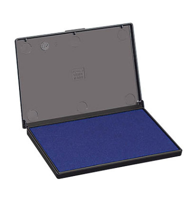 Stempelkissen 9052B Größe 2 blau getränkt 11x7cm im Kunststoffgehäuse