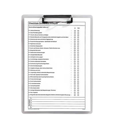 Klemmbrett 80002-04, A4, milchig transparent, PP (Polypropylen)
