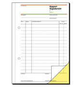 Formularbuch Rapport/Regiebericht Nr. SD027 A5 2-fach