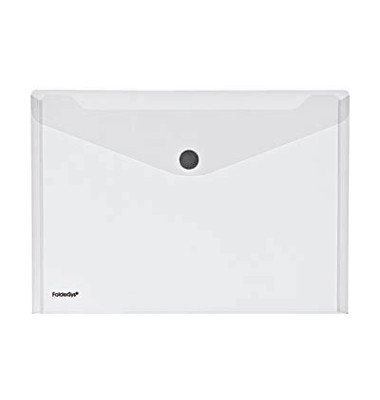 Dokumententasche 40102-04, A5 quer, transparent farblos, Polypropylen (PP), Klettverschluss