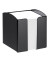 Zettelbox 1701682060, 10x10x10cm, schwarz, Polystyrol