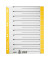 Trennblätter 1652 1652-30-15 A4 grau/gelb 230g 