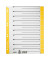 Trennblätter 1652 1652-30-15 A4 grau/gelb 230g Recyclingkarton