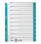 Trennblätter 1652 1652-30-30 A4 grau/hellblau 230g Recyclingkarton