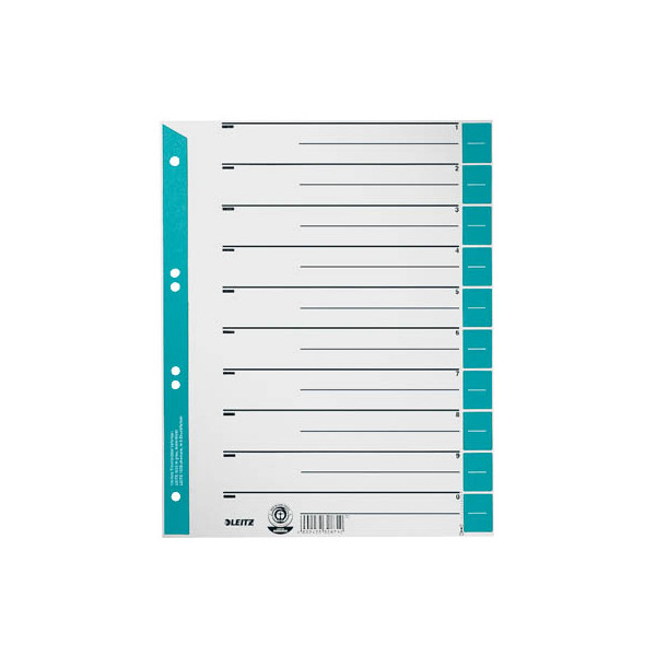 4002432331390 - AKTION LEITZ Trennblätter 1652 DIN A4 1-0 hellblau 230 g qm 25 St mit Prämie nach Registrierung
