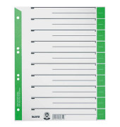 Trennblätter 1652 1652-30-55 A4 grau/grün 230g 