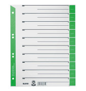 Trennblätter 1652 1652-30-55 A4 grau/grün 230g Recyclingkarton