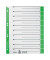 Trennblätter 1652 1652-30-55 A4 grau/grün 230g 