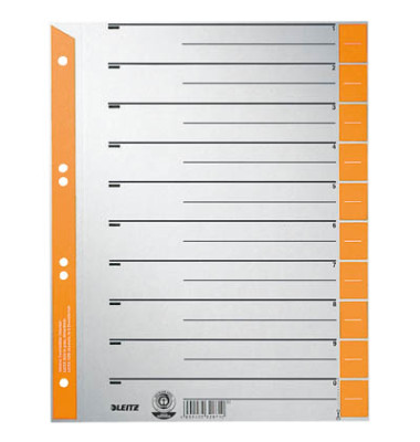 Trennblätter 1652 1652-00-45 A4 orange 230g Karton