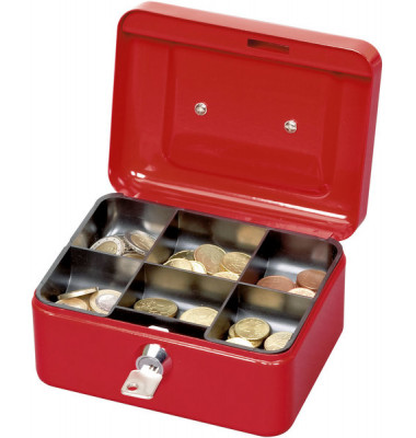 Geldkassette 5610125 Größe 1 rot 152x125x81mm