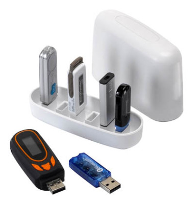 USB-Carrier/47001 weiß Kunststoff