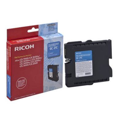 Toner GC21C (GC21C), cyan, ca. 1000 Seiten