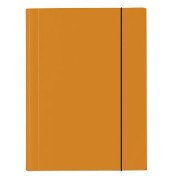 Eckspannmappe VELOCOLOR® 4442330, A4 orange Karton 350g, mit 3 Einschlagklappen